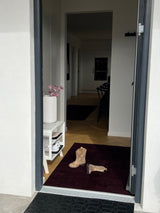 NYHED TÆPPE/MÅTTE 90 X 130 cm - UNI COLOR BORDEAUX