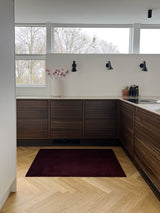 NYHED TÆPPE/MÅTTE 90 X 130 cm - UNI COLOR BORDEAUX