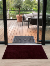 NYHED TÆPPE/MÅTTE 90 X 130 cm - UNI COLOR BORDEAUX