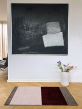 NYHED - STRIPES HORISONTAL -  Bordeaux/Rose/Sand