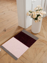 NYHED - STRIPES HORISONTAL -  Bordeaux/Rose/Sand