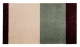 NYHED - STRIPES HORISONTAL -  Green/Ivory/Bordeaux