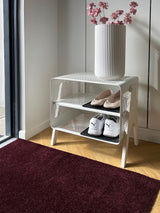 NYHED TÆPPE/MÅTTE 60 x 90 cm - UNI COLOR Bordeaux