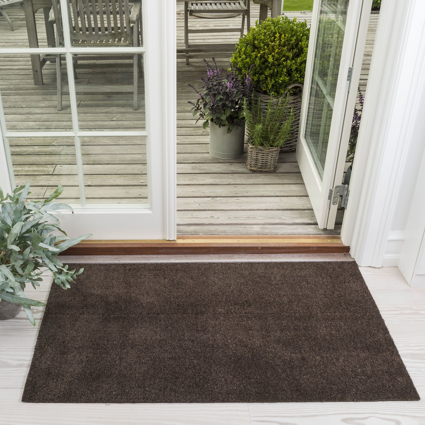 GULVMÅTTE 67 x 120 cm - UNICOLOR brun