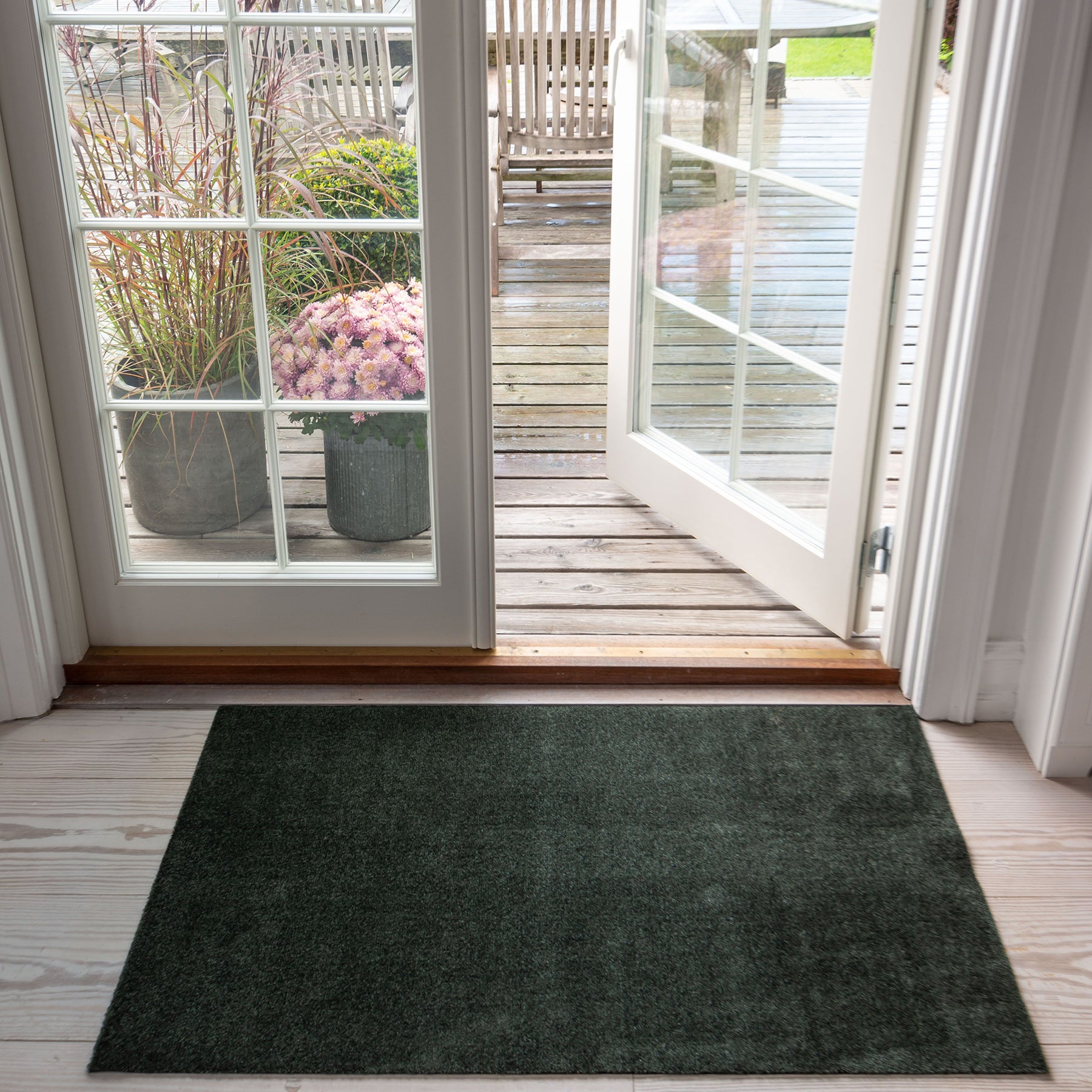 GULVMÅTTE 67 x 120 cm - UNICOLOR DARK GREEN