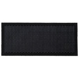GULVMÅTTE 67 x 150 CM - DOT SORT/GRÅ