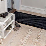 GULVMÅTTE 67 x 150 CM - DOT SORT/GRÅ