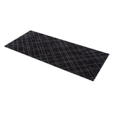 GULVMÅTTE 67 x 150 CM - LINES SORT/GRÅ