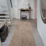 GULVMÅTTE 90 x 200 CM - LINES SAND/BEIGE