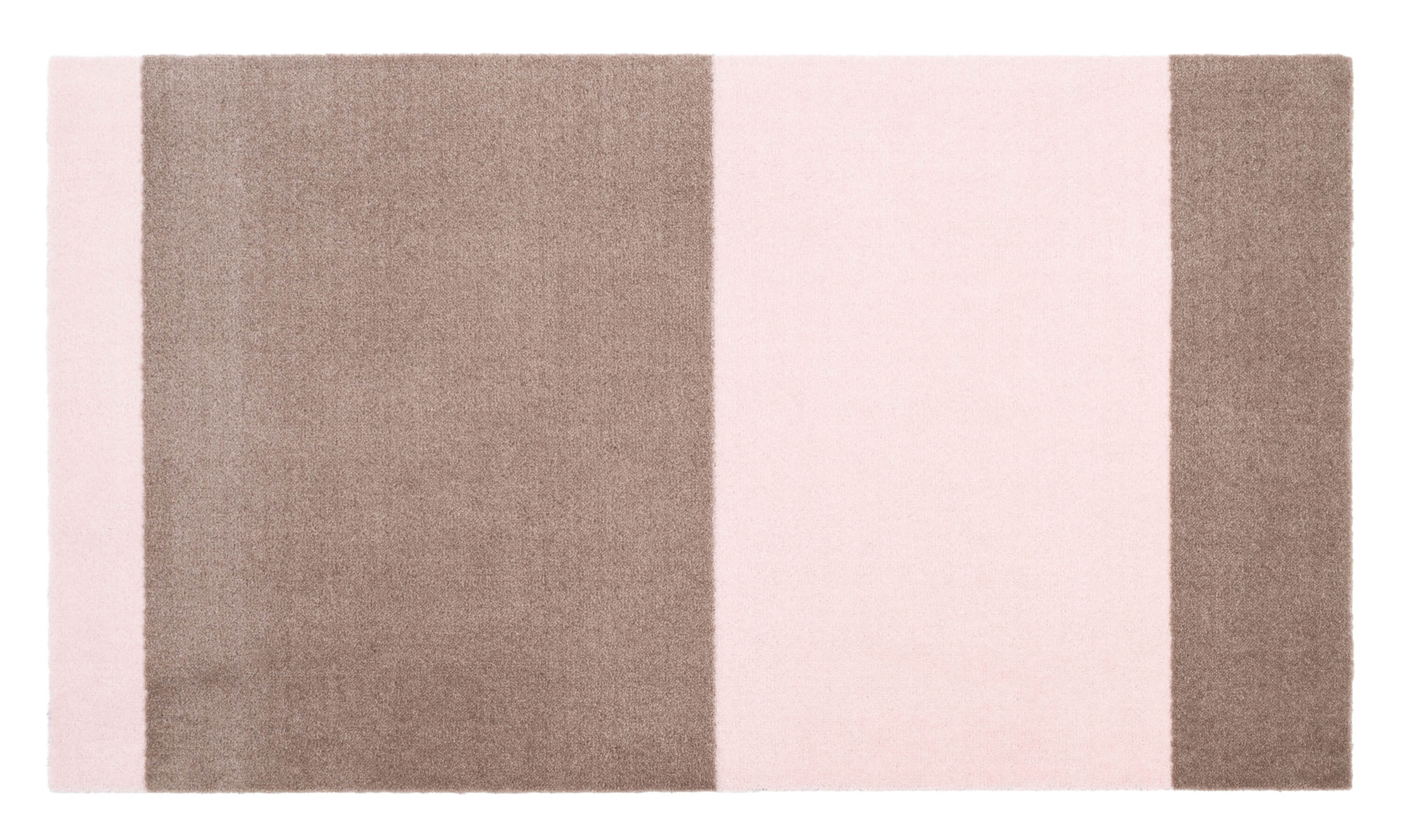 STRIPES HORISONTAL - SAND/LYS ROSA