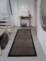 GULVMÅTTE 90 x 200 CM - DOT SORT/SAND