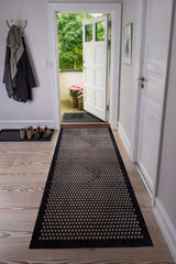 GULVMÅTTE 90 x 200 CM - DOT SORT/SAND