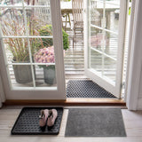 GULVMÅTTE 40 x 60 cm - UNI COLOR STEELGREY