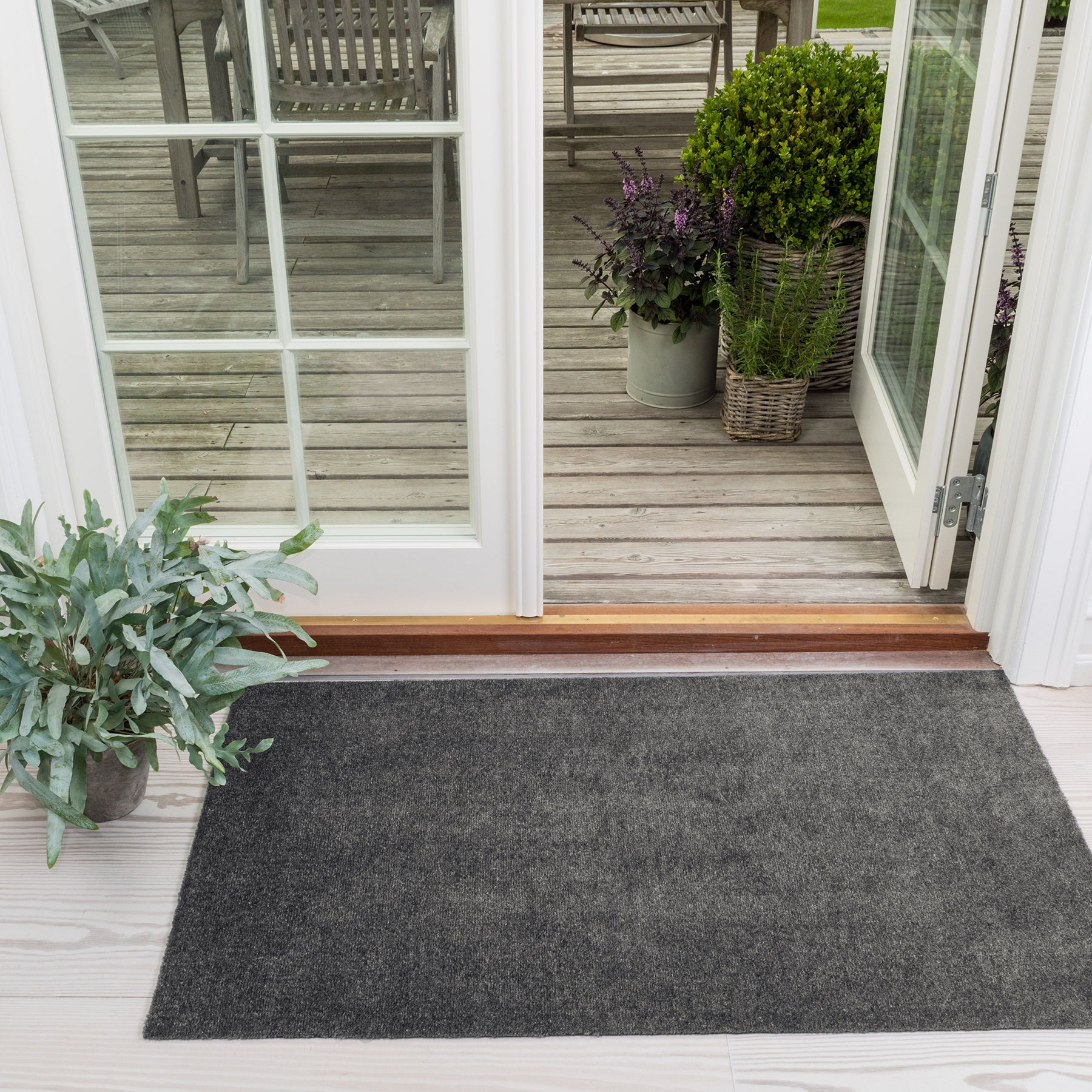 TÆPPE/MÅTTE 67 x 120 CM - UNICOLOR STEELGREY