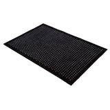 GULVMÅTTE 90 x 130 CM - DOT SORT/GRÅ