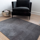 TÆPPE/MÅTTE 90 x 130 CM - UNI COLOR STEELGREY