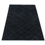 GULVMÅTTE 67 x 120 CM - LINES DARK GREY