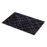 GULVMÅTTE 60 x 90 CM - LINES SORT/GRÅ