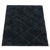 GULVMÅTTE 60 x 90 CM - LINES DARK GREY