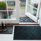 GULVMÅTTE 60 x 90 CM - LINES DARK GREY