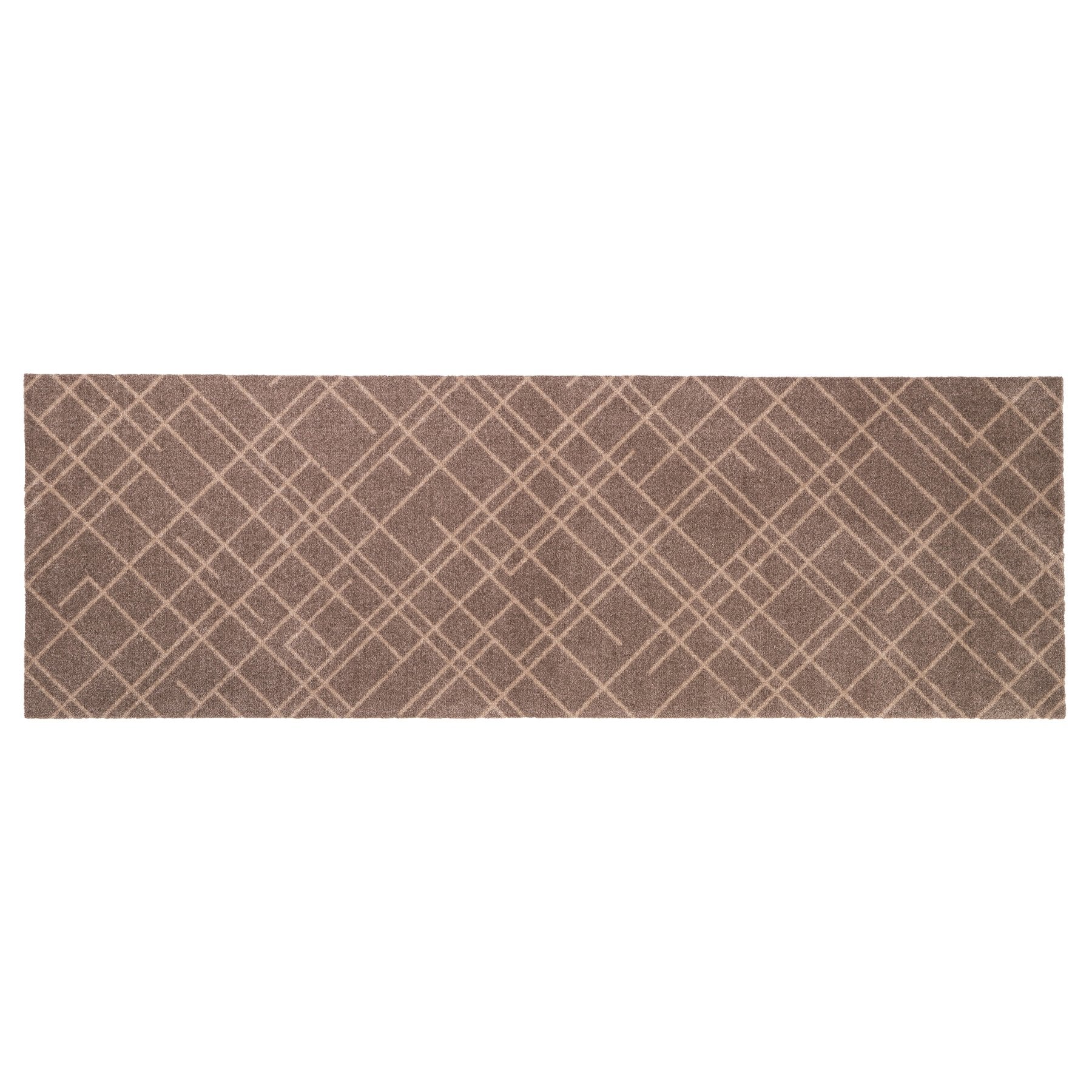 GULVMÅTTE 90 x 200 CM - LINES SAND/BEIGE