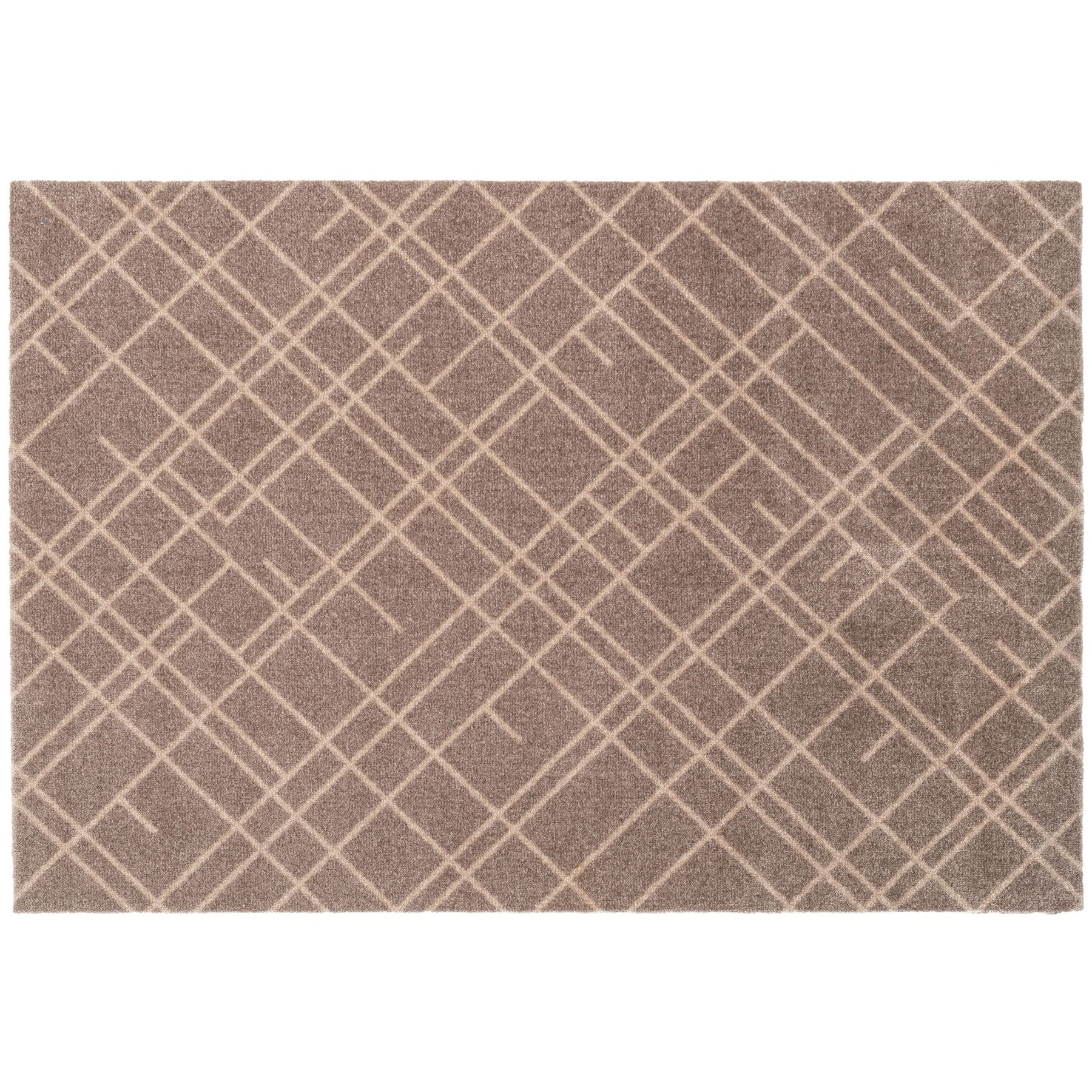 GULVMÅTTE 90 X 130 CM - LINES SAND/BEIGE