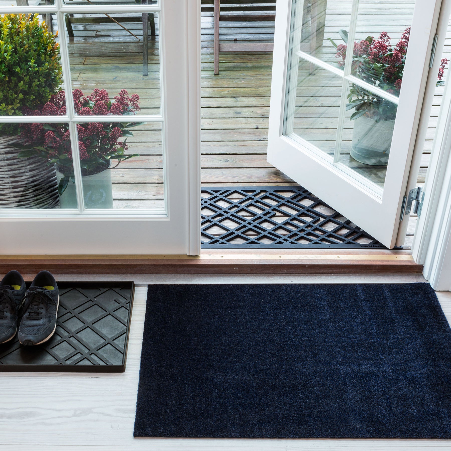 GULVMÅTTE 60 x 90 CM - UNICOLOR BLUE