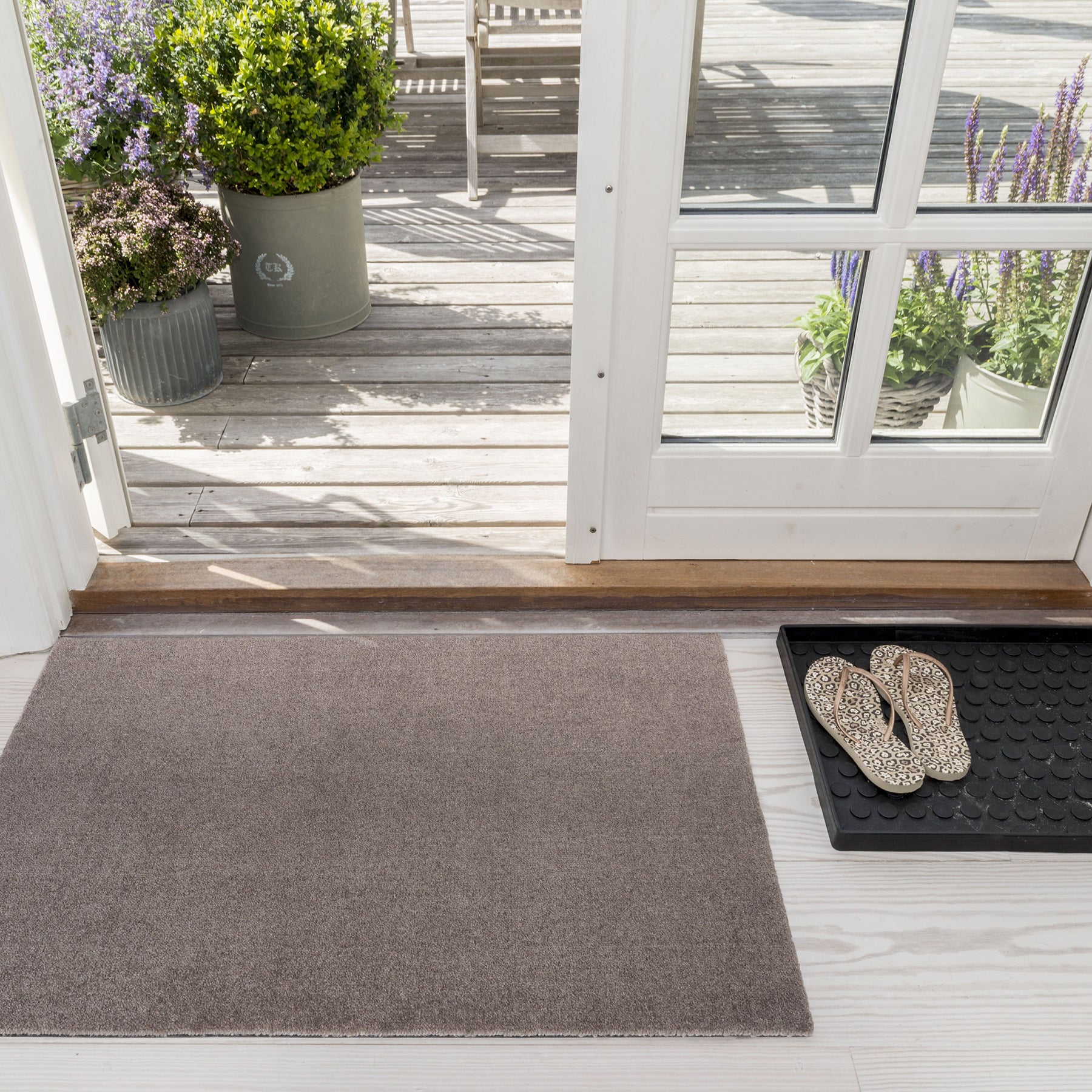 GULVMÅTTE 60 x 90 CM - UNI COLOR SAND