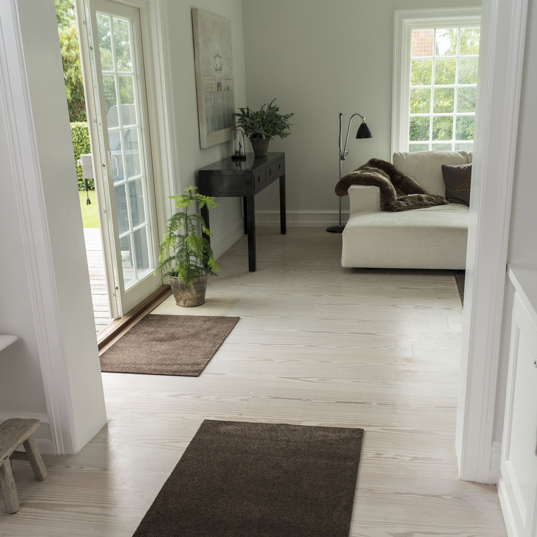 GULVMÅTTE 60 x 90 cm - UNI COLOR brun