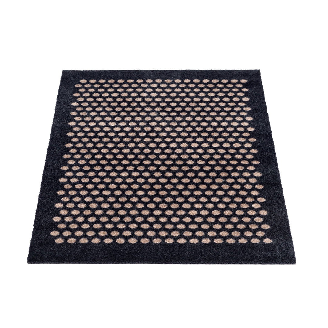 GULVMÅTTE 60 x 90 CM - DOT SORT/SAND