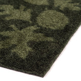 GULVMÅTTE 67 x 120 CM - LEAVES/DARK GREEN