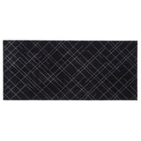 GULVMÅTTE 67 x 150 CM - LINES SORT/GRÅ