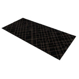 GULVMÅTTE 90 x 200 CM - LINES SORT/SAND
