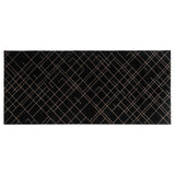 GULVMÅTTE 90 x 200 CM - LINES SORT/SAND