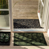 GULVMÅTTE 40 x 60 CM - LEAVES/DARK GREEN