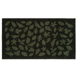 GULVMÅTTE 67 x 120 CM - LEAVES/DARK GREEN