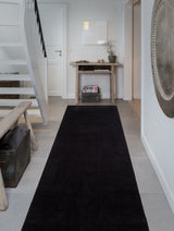 TÆPPE/MÅTTE 100 x 300 CM - UNI COLOR sort
