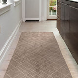 GULVMÅTTE 90 x 200 CM - LINES SAND/BEIGE