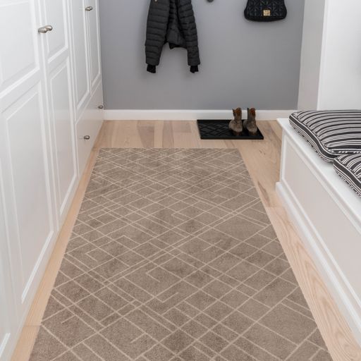GULVMÅTTE 90 x 200 CM - LINES SAND/BEIGE