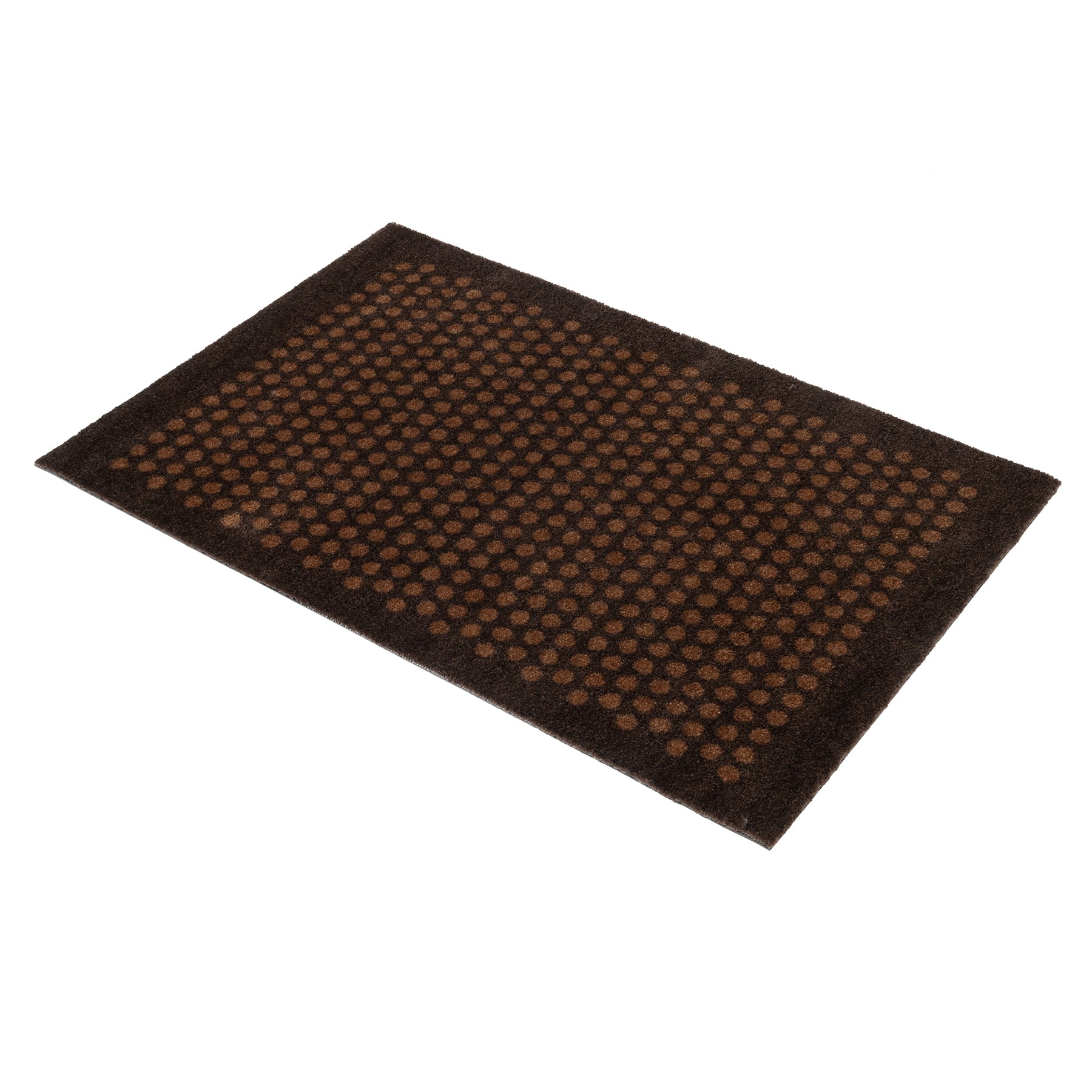 50% - MÅTTE 60 x 90 CM - DOT COGNAC/MØRKEBRUN