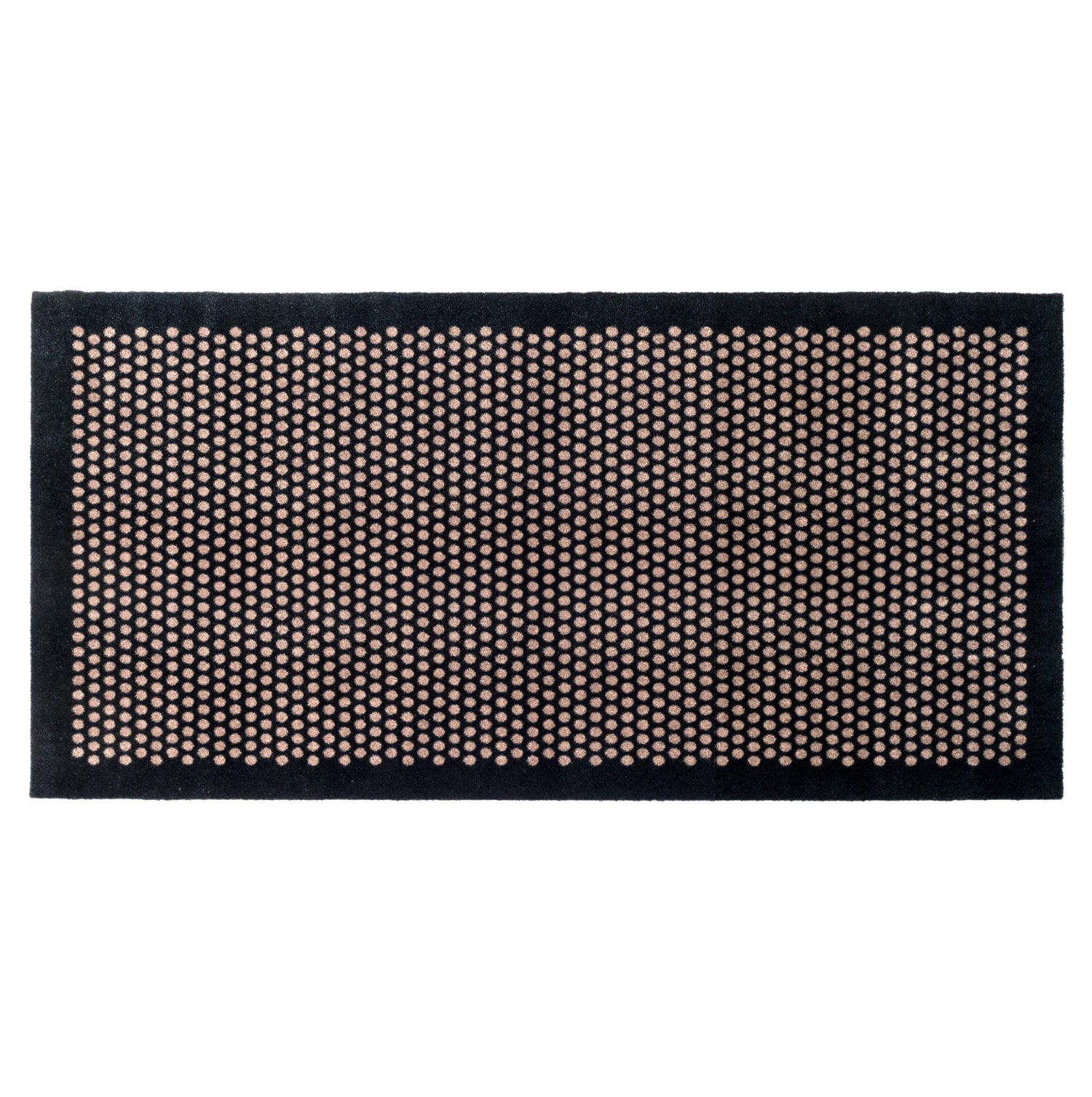 TÆPPE 110 x 200 CM - DOT SORT/SAND