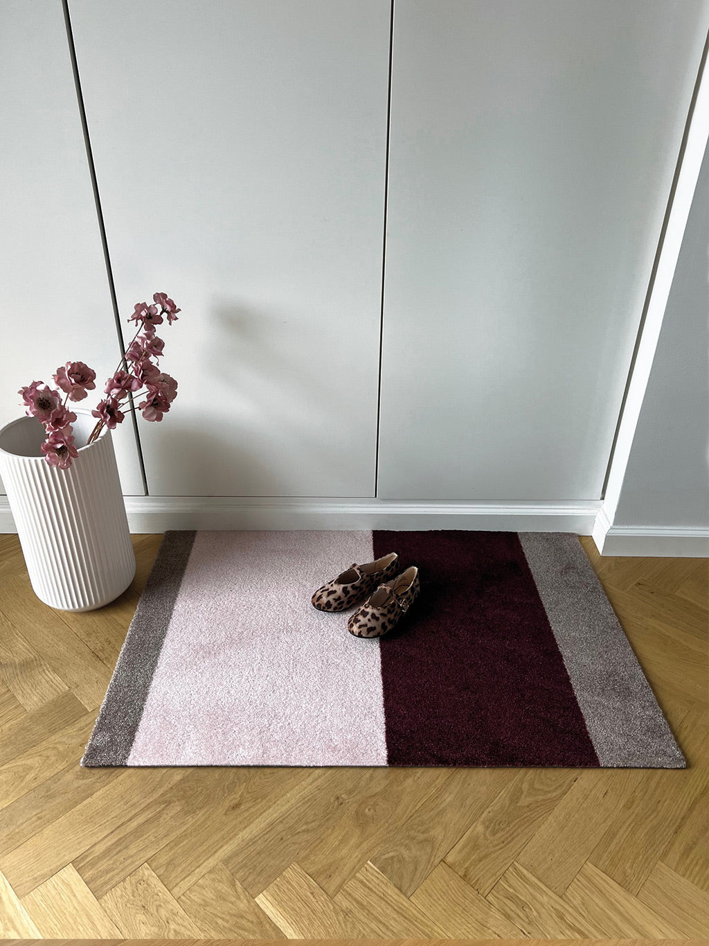 STRIPES HORISONTAL -  Bordeaux/Rose/Sand