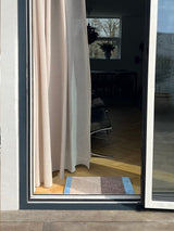 Neuheit  - FUSSMATTE STRIPES -  Ivory/Sand/Blau