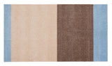 Neuheit  - FUSSMATTE STRIPES -  Ivory/Sand/Blau