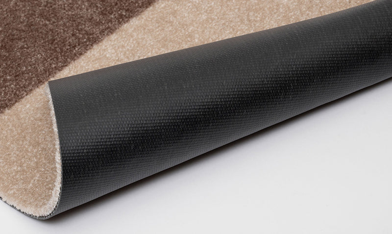 Neuheit  - FUSSMATTE STRIPES -  Ivory/Sand/Blau