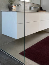 NYHED TÆPPE/MÅTTE 67 x 120 cm - UNI COLOR BORDEAUX
