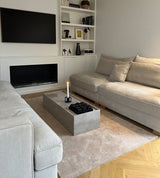 NYHED - TÆPPE 140 x 200 cm - UNI COLOR IVORY