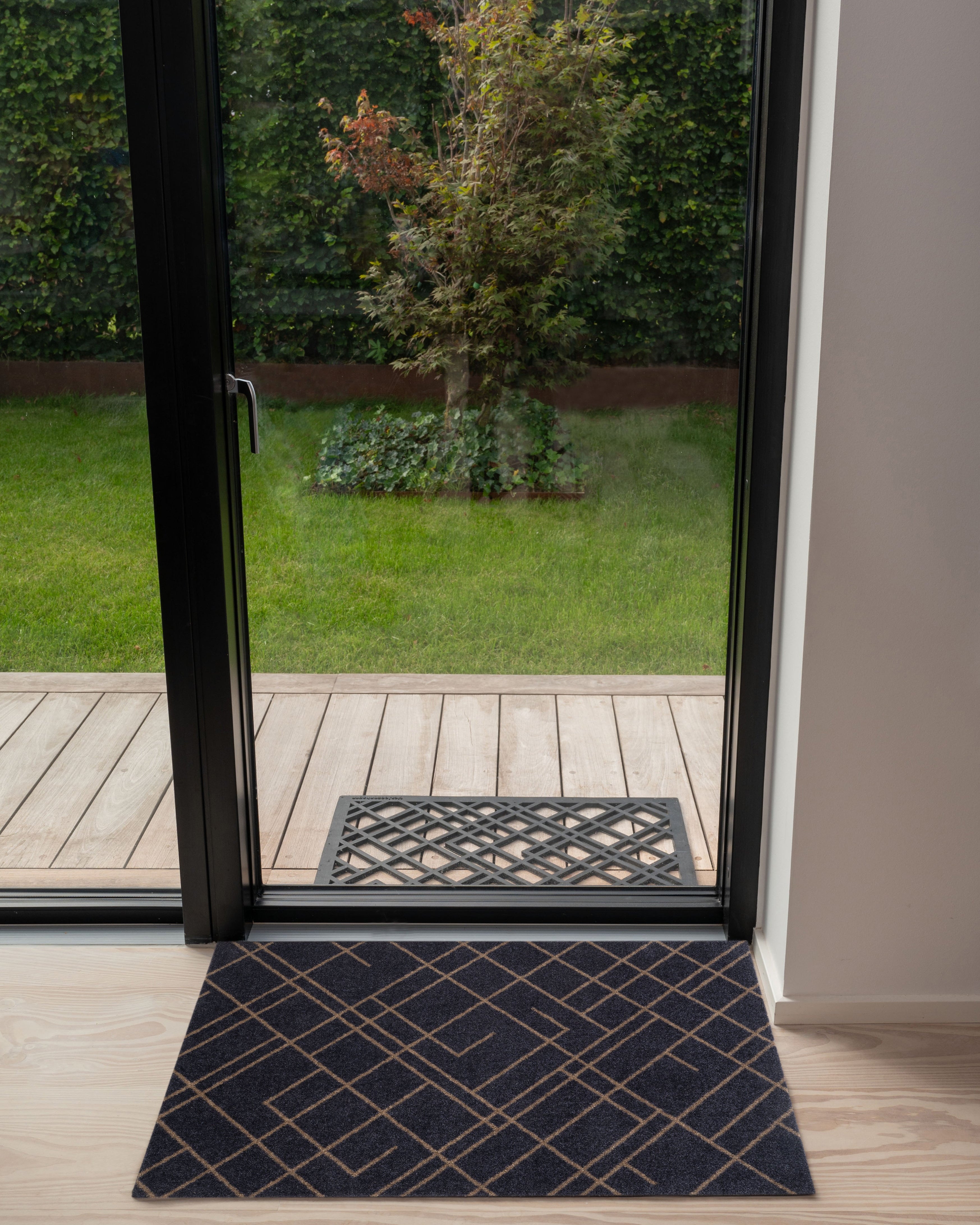 GULVMÅTTE 60 x 90 cm - DOT BLUE-GREY / SAND
