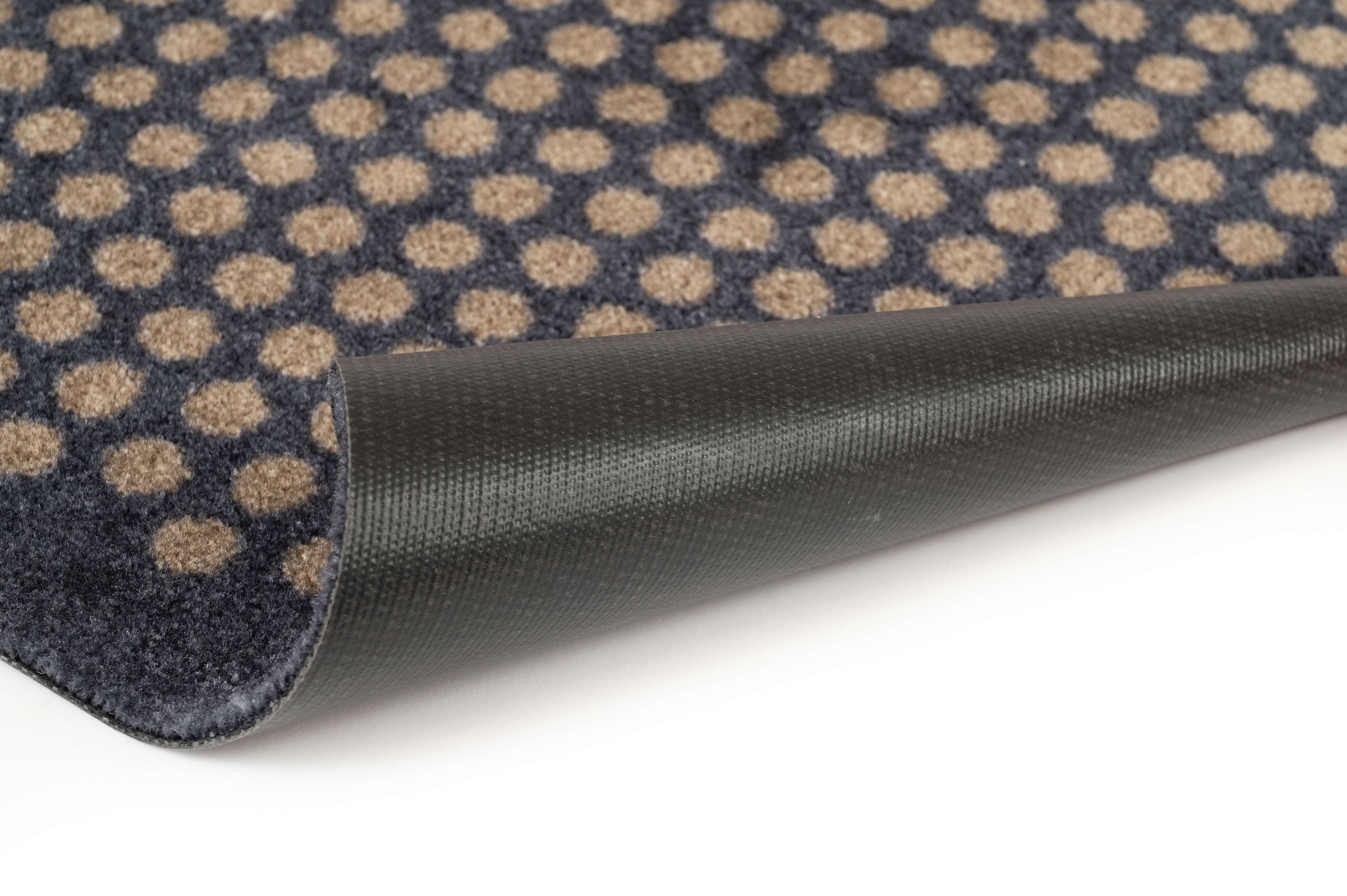 GULVMÅTTE 40 x 60 cm - DOT BLUE-GREY / SAND