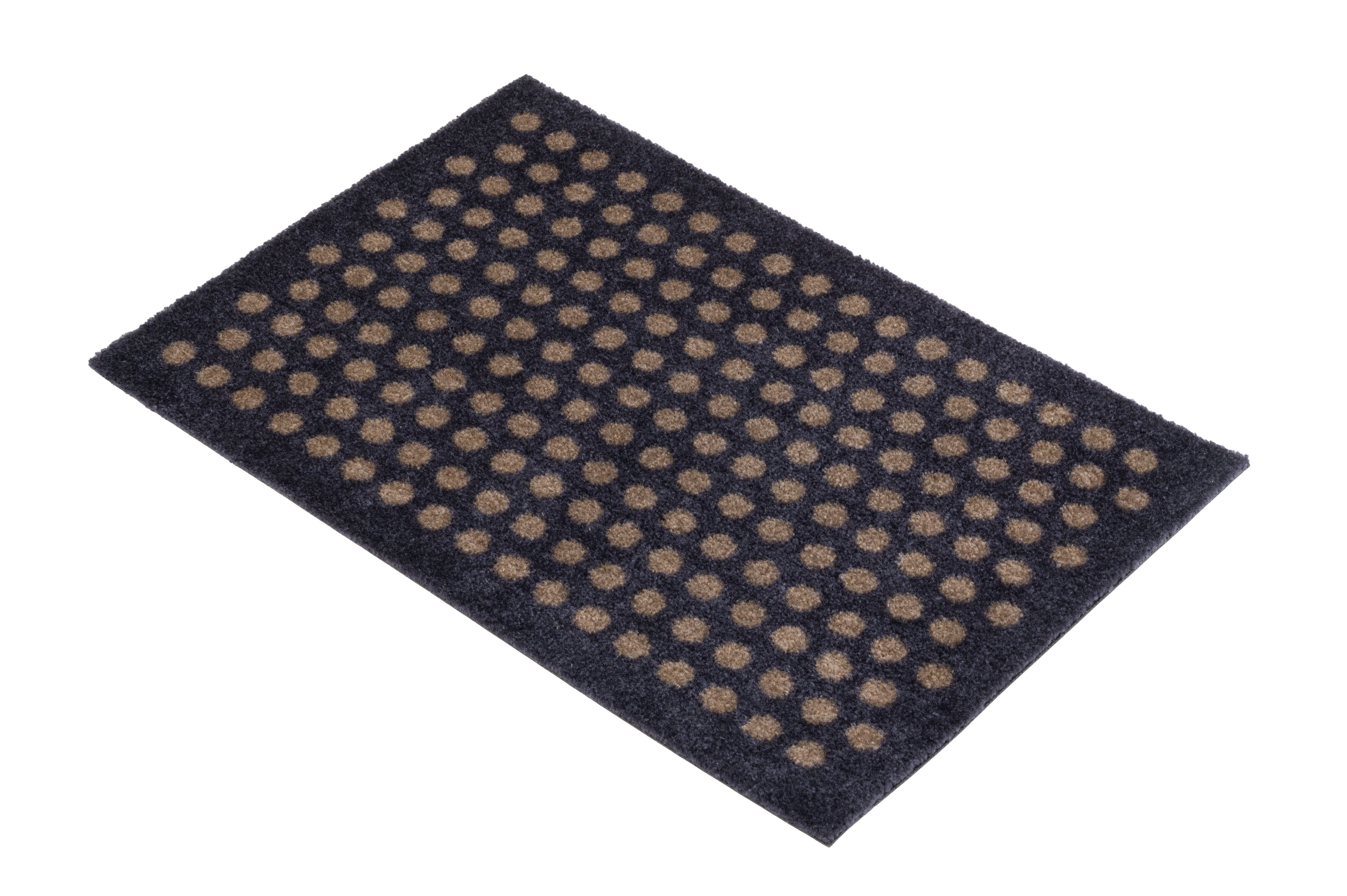 GULVMÅTTE 40 x 60 cm - DOT BLUE-GREY / SAND